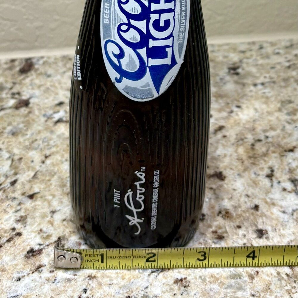 Vintage 1 Pint Coors Light Baseball Bat Bottle Limited Edition - EMPTY w/Cap - Picture 9 of 9